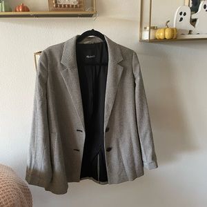 Madewell Houndstooth Blazer Size Large